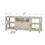 TV Stand, Chic Antique White TV Stand Media Console with Storage - Elegant Entertainment Center with Open Shelves and Drawers W2026P197452