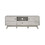 TV Stand Elegant Washed Gray Media Console - Modern TV Stand with Ample Storage, Entertainment Center with Bookshelves, Fits 65-85 inch TVs W2026P197470