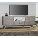 TV Stand, Rustic Gray Oak Media Console - Spacious Modern TV Stand with Drawers and Cabinets, Ideal for 65-85 inch TVs W2026P197473