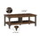 Coffee Table with 1 drawer, Elegant Walnut Coffee Table with Industrial Accents - Durable, Functional, and Stylish Centerpiece for Living Room W2026P197482