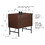 LATERAL FILE DRAWER Cherry Wood File Cabinet with 2 Drawers - Contemporary Metal Hardware, Legal and A4 Storage, Scratch-Resistant Surface W2026P197490