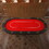 INO Design 96" Oval Red Aura Texas Holdem Poker Table Curved Legs Casino DropBox W2027143019