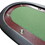 96" Light Series Folding Wooden Racetrack Green Felt Foldable Poker Table W2027S00044