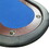 96" Light Series Folding Wooden Racetrack Blue Felt Foldable Poker Table W2027S00045