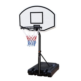 Portable Poolside Basketball Hoop System Basketball Hoop for Pool Height Adjustable 3.1ft-4.7ft with 36" Backboard for Indoor Outdoor Use W2031121474