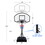 Portable Basketball Hoop Adjustable 7.5ft - 9.2ft with 32 inch Backboard for Youth Adults Indoor Outdoor Basketball Goal(whit) W2031121968