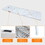 8ft Folding Table, Portable Plastic Table for Camping, Picnics, Parties, High Load Bearing Foldable Table White W2031123564