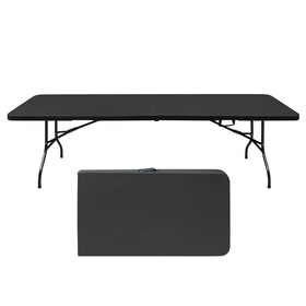 8ft Indoor and outdoor portable folding table maximum weight 135KG camping manor afternoon tea Strong, reliable, easy to damage, easy to carry and easy to store W2031123565
