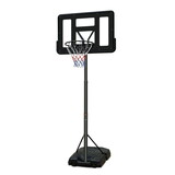 Basketball Hoop Portable Basketball Goal System 6.5-10ft Adjustable 44in Backboard for Indoor Outdoor Black W2031140781