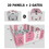 20+2 Panel Baby Playpen, Foldable Playard for Baby and Kids, Adjustable Shape Play Fence with Safety Lock Gate (Pink+White,20+2 Panel) W2031P240703