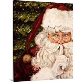 Framed Canvas Wall Art Decor Painting for Chrismas, Santa Claus be Quiet Gift Painting for Chrismas Gift, Decoration for Chrismas Eve Office Living Room, Bedroom Decor-Ready to Hang W2060130693