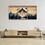 3 Panels Framed Abstract Wood Grain Boho Style Mountain & Forest Canvas Wall Art Decor, 3 Pieces Mordern Canvas Decoration Painting for Office, Dining room, Bedroom Decor-Ready to Hang W2060P155381