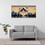 3 Panels Framed Abstract Wood Grain Boho Style Mountain & Forest Canvas Wall Art Decor, 3 Pieces Mordern Canvas Decoration Painting for Office, Dining room, Bedroom Decor-Ready to Hang W2060P155381