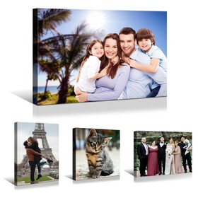 1pcs Canvas Prints with Your Photo Custom Canvas Wall Art- Personalized Canvas Pictures, Customized to Any Style, Gifts for Family, Wedding, Friends, Home Decoration W2060P194677