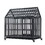 Heavy Duty Dog Cage pet Crate with Roof & window on roof W206115370
