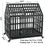 Heavy Duty Dog Cage pet Crate with Roof W20658500