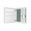 24" W x 26" H Single-Door Bathroom Medicine Cabinet with Mirror, Recessed or Surface Mount Bathroom Wall Cabinet, Beveled Edges,Silver W2067122780