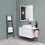 15" W x 30" H Single-Door Bathroom Medicine Cabinet with Mirror, Recessed or Surface Mount Bathroom Wall Cabinet, Beveled Edges,Silver W2067122790