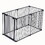 150" Adjustable Safety Gate 6 Panels Play Yard Metal Doorways Fireplace Fence Christmas Tree Fence Gate for House Stairs Gate prohibited area fence W206P150112