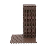Plastic Interlocking Deck Tiles,44 Pack Patio Deck Tiles,12