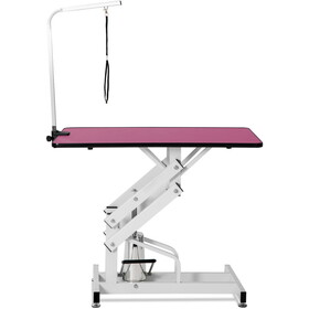 42.5INCH HYDRAULIC PET GROOMING TABLE PINK COLOR, W206S00005