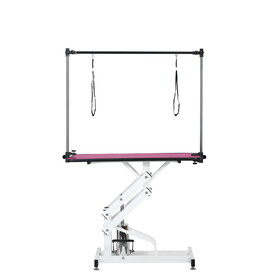 42.5Inch Hydraulic Pet Grooming Table With"H" Arm Purple W206S00007