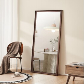Full Length Mirror 70"x 31", Wall-Mounted Mirror, Faux Wooden Frame,vintage full length mirror,Stylish Big and Tall Body Mirror W2071P247816