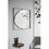 32x1x32" Poppy Mirror with Gold Metal Frame Contemporary Design for Bathroom, Entryway Wall Decor W2078124324