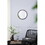 20" x 20" Circle Wall Mirror with Wooden Frame and Walnut Finish,Wall Mirror for Living Room Dining Room W2078124339