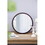 20" x 20" Circle Wall Mirror with Wooden Frame and Walnut Finish,Wall Mirror for Living Room Dining Room W2078124339