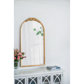 28"x53" Wood Floor Mirror, Full Body Mirror Dressing Make up Mirror for Bathroom Bedroom Living Room