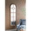 24x79" Half-Round Elongated Mirror with Decorative Window Look Classic Architecture Style Solid Fir Wood Interior Decor W2078126755