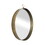 24"x28" Gold Round Mirror, Circle Mirror with Iron Frame for Living Room Bedroom Vanity Entryway Hallway W2078126762