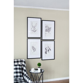 Set of 4 Botanical Wall Art Prints, Home Decor for Living Room, Dining Room, Bedroom, Hallway, 20" x 28"
