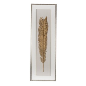 16" x 47" Gold Leaf Framed Wall Art, Wall Decor for Living Room Dining Room Office Bedroom W2078130258