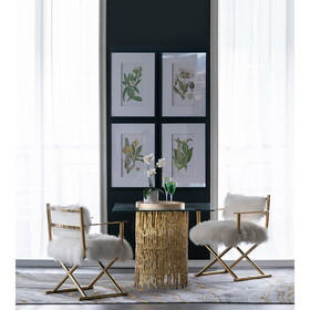 Set of 4 Botanical Flower Wall Art, Home Decor for Living Room, Dining Room, Bedroom, Hallway, 20" x 28" W2078130294