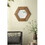 18.5" x 18.5" Hexagon Mirror with Natural Wood Frame, Wall Decor for Living Room Bathroom Hallway W2078133974