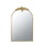 24" x 36" Arched Wall Mirror with Gold Metal Frame, Wall Mirror for Living Room Bedroom Hallway W2078135193