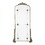 24" x 48.5" Antique Gold Arched Mirror with Metal Frame, Full Length Mirror for Living Room Bathroom Entryway W2078135281