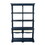 51x19.5x81.5", Blue Four Tiered Wooden Shelf with Two Drawers, Farmhouse Wood Bookcase Display Storage Shelf Etageres W2078P171845