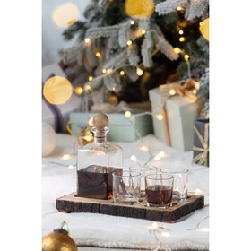 S/6 Alaine Bar Set with Mango Wood Stand W2078P285508