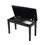Piano Bench with Padded Cushion and Music Book Storage Compartment, Duet Wooden Seat, 13.7 x 29.5 x 20 inches, Load 440lb Black W2079128048