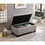 Upholstered Storage Rectangular bench for Entryway Bench,Bedroom End of Bed Bench Foot of Bed Bench Entryway.Charcoal Gray W2082130336