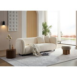 WKS6 white color plush sofa, 88.89* 35.04* 28.74 W2085136085