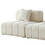 WKS3 Piano key combination sofa, 2 single seats plus 1 concubine fabric sofa, beige W2085S00012