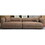 WKS11CZ camel sectional sofa with removable pillows, durable fabric, solid wood frame, high density sponge filler W2085S00020