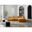 WKS8W Orange, durable fabric, 4 sectional sofa, high density sponge and solid wood frame W2085S00026