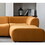 WKS8W Orange, durable fabric, 4 sectional sofa, high density sponge and solid wood frame W2085S00026