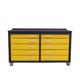 6ft Storage Cabinet with Workbench (10 Drawers) W2089139495