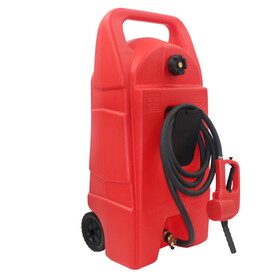 25 Gallon Gas Caddy with Wheels, Fuel Transfer Tank Gasoline Diesel Can,Fuel Storage Tank for Automobiles ATV Car Mowers Tractors Boat Motorcycle(Red) W2089P198296